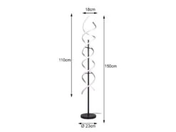 Trio Leuchten LED Stehleuchte SEQUENCE Dimmbar Lichtfarbe Einstellbar Silber 150cm -Globo Store led stehleuchte sequence dimmbar lichtfarbe einste 3