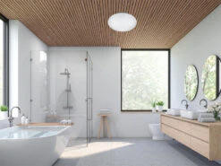 Trio Leuchten LED Sternenhimmel Deckenleuchte 2er Set Weiß Ø 37cm, IP44 - Badlampen -Globo Store led sternenhimmel deckenleuchte 2er set weiss 37cm 5