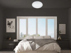 Trio Leuchten LED Sternenhimmel Deckenleuchte 2er Set Weiß Ø 37cm, IP44 - Badlampen -Globo Store led sternenhimmel deckenleuchte 2er set weiss 37cm 6