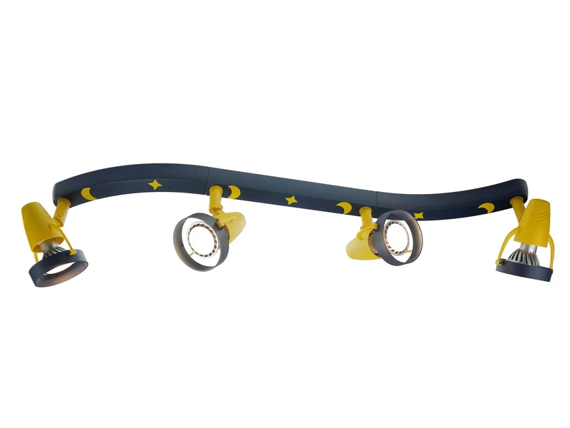 Niermann LED Strahlerleiste 4flammig Spots Schwenkbar, Deckenstrahler MOND UND STERNE 1 Niermann LED Strahlerleiste 4flammig Spots Schwenkbar, Deckenstrahler MOND UND STERNE