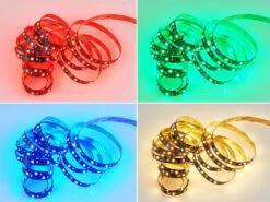 Reality Leuchten LED Streifen RACER Mit Fernbedienung, RGB & Sound Control Funktion - 5 Meter -Globo Store led streifen racer mit fernbedienung rgb sound con 4