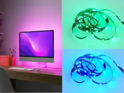Reality Leuchten LED Streifen SCREEN Mit Fernbedienung, RGB & Sound Control - 120cm