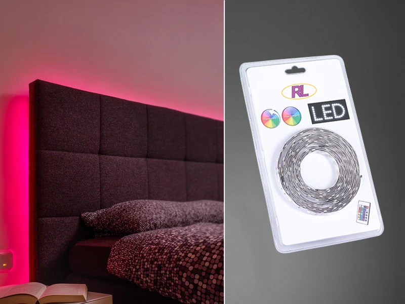 Reality Leuchten LED Stripe Mit Fernbedienung, RGB Farbwechsel & Dimmer - 5 Meter 1 Reality Leuchten LED Stripe Mit Fernbedienung, RGB Farbwechsel & Dimmer - 5 Meter