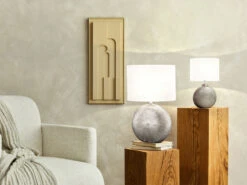 MeineWunschleuchte LED Tischlampe Mit Keramikfuß Silber & Lampenschirm Leinen Weiß, Höhe 39cm -Globo Store led tischlampe mit keramikfuss silber lampenschirm 4