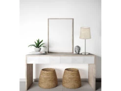 FHL Easy LED Tischlampe Silber Mit Lampenschirm Leinen Beige, 30cm Klein -Globo Store led tischlampe silber mit lampenschirm leinen beig 4