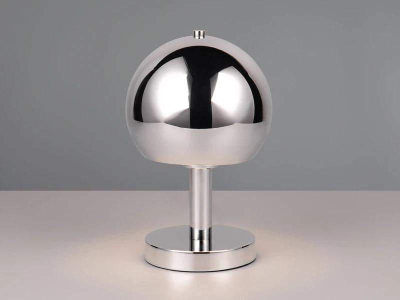 MeineWunschleuchte LED Tischleuchte Aus Metall Silber Chrom, Höhe 29cm 3 MeineWunschleuchte LED Tischleuchte Aus Metall Silber Chrom, Höhe 29cm – Bild 3