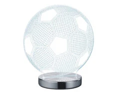 Reality Leuchten LED Tischleuchte BALL 3D Fußball Lichtfarbe Einstellbar Höhe 22cm -Globo Store led tischleuchte ball 3d fussball lichtfarbe einst 5