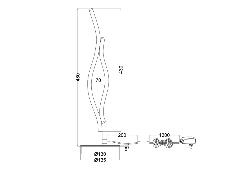 Trio Leuchten LED Tischleuchte BLAZE Dimmbar Per Touch, Lichtfarbe Einstellbar, Silber 48cm 8 Trio Leuchten LED Tischleuchte BLAZE Dimmbar Per Touch, Lichtfarbe Einstellbar, Silber 48cm – Bild 8