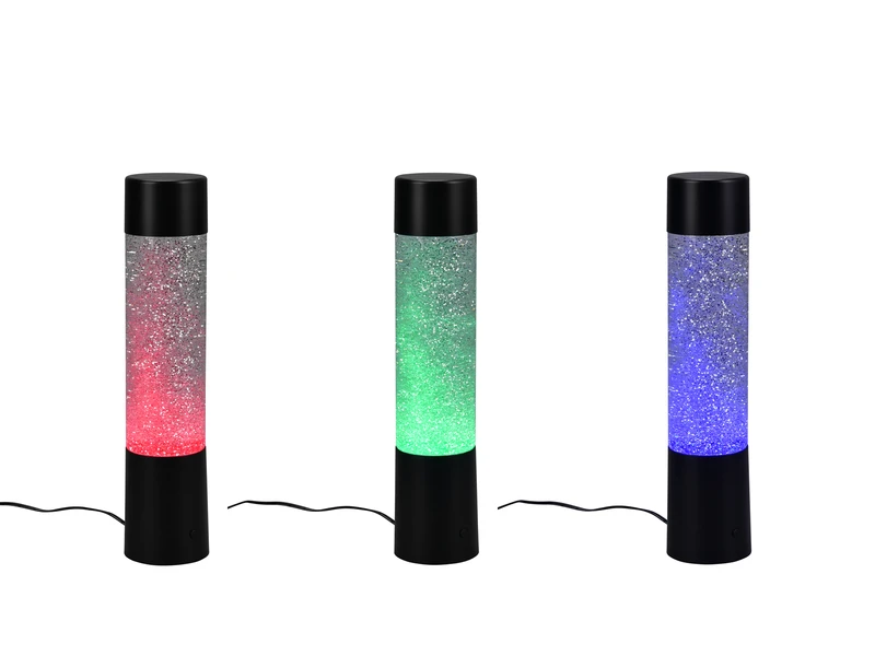 Reality Leuchten LED Tischleuchte GLITTER Mit RGB Farbwechsel, Schwarz 34cm Hoch 4 Reality Leuchten LED Tischleuchte GLITTER Mit RGB Farbwechsel, Schwarz 34cm Hoch – Bild 4