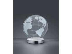 Reality Leuchten LED Tischleuchte GLOBE 3D Optik Chrom Lichtfarbe Einstellbar, Höhe 20cm 10 Reality Leuchten LED Tischleuchte GLOBE 3D Optik Chrom Lichtfarbe Einstellbar, Höhe 20cm -Globo Store led tischleuchte globe 3d optik chrom lichtfarbe e 3