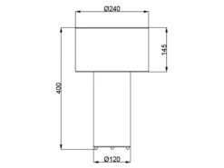 MeineWunschleuchte LED Tischleuchte Korpus Und Lampenschirm Stoff Ultimate Grau, Höhe 40cm -Globo Store led tischleuchte korpus und lampenschirm stoff ult 5