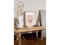 MeineWunschleuchte LED Tischleuchte Korpus Und Lampenschirm Stoff Ultimate Grau, Höhe 40cm -Globo Store led tischleuchte korpus und lampenschirm stoff ult 6