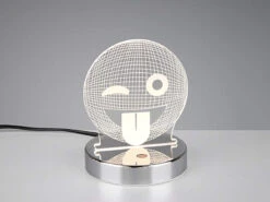 Reality Leuchten LED Tischleuchte SMILEY 3D Lasercut Mit Farbwechsler - 15cm Hoch 12 Reality Leuchten LED Tischleuchte SMILEY 3D Lasercut Mit Farbwechsler - 15cm Hoch -Globo Store led tischleuchte smiley 3d lasercut mit farbwechsl 2