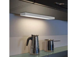 Trio Leuchten LED Unterbauleuchte ALINO Grau Flach Mit Schalter & 230V Direktanschluss, 34cm -Globo Store led unterbauleuchte alino grau flach mit schalter 1 5