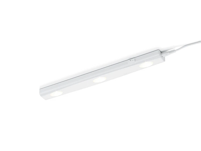 Trio Leuchten LED Unterbauleuchte ARAGON Weiß Flach Mit Schalter & 230V Direktanschluss, 40cm 2 Trio Leuchten LED Unterbauleuchte ARAGON Weiß Flach Mit Schalter & 230V Direktanschluss, 40cm – Bild 2