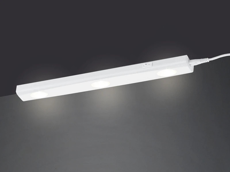 Trio Leuchten LED Unterbauleuchte ARAGON Weiß Flach Mit Schalter & 230V Direktanschluss, 40cm 3 Trio Leuchten LED Unterbauleuchte ARAGON Weiß Flach Mit Schalter & 230V Direktanschluss, 40cm – Bild 3