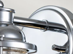 MeineWunschleuchte LED Wandlaterne In Chrom Für Badezimmer & Wohnraum, Höhe 21cm -Globo Store led wandlaterne in chrom fuer badezimmer wohnraum 1 7