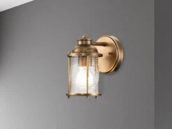 MeineWunschleuchte LED Wandlaterne In Messing Für Badezimmer & Wohnraum, Höhe 21cm 15 MeineWunschleuchte LED Wandlaterne In Messing Für Badezimmer & Wohnraum, Höhe 21cm -Globo Store led wandlaterne in messing fuer badezimmer wohnrau 2