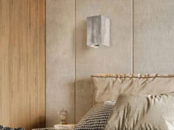 Fischer & Honsel LED Wandleuchte COG Silber Antik, Rechteckig Up And Down, 10cm Breit -Globo Store led wandleuchte cog silber antik rechteckig up and 4