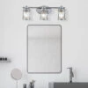 MeineWunschleuchte LED Wandleuchte In Chrom Für Badezimmer & Wohnraum, Breite 61cm