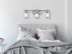 MeineWunschleuchte LED Wandleuchte In Chrom Für Badezimmer & Wohnraum, Breite 61cm -Globo Store led wandleuchte in chrom fuer badezimmer wohnraum 1 22