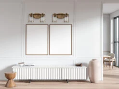 MeineWunschleuchte LED Wandleuchte In Messing Für Badezimmer & Wohnraum, 2-flammig Breite 36cm 17 MeineWunschleuchte LED Wandleuchte In Messing Für Badezimmer & Wohnraum, 2-flammig Breite 36cm -Globo Store led wandleuchte in messing fuer badezimmer wohnrau 16