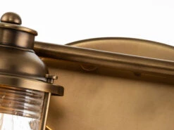 MeineWunschleuchte LED Wandleuchte In Messing Für Badezimmer & Wohnraum, Breite 86cm -Globo Store led wandleuchte in messing fuer badezimmer wohnrau 6