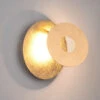 Trio Leuchten LED Wandleuchte LEANO Mit Indirekter Beleuchtung, Gold Ø 18cm