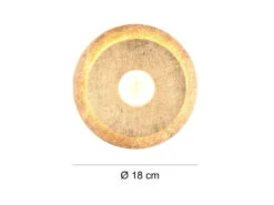 Trio Leuchten LED Wandleuchte LEANO Mit Indirekter Beleuchtung, Gold Ø 18cm -Globo Store led wandleuchte leano mit indirekter beleuchtung g 3