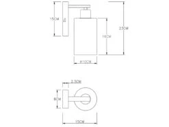 MeineWunschleuchte LED Wandleuchte Mit Rauchglas Lampenschirm Ø 10cm, Metall Schwarz 9 MeineWunschleuchte LED Wandleuchte Mit Rauchglas Lampenschirm Ø 10cm, Metall Schwarz -Globo Store led wandleuchte mit rauchglas lampenschirm 10cm me 3