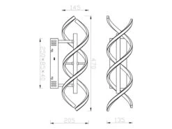 Trio Leuchten LED Wandleuchte SEQUENCE Dimmbar Lichtfarbe Einstellbar Silber 47cm 18 Trio Leuchten LED Wandleuchte SEQUENCE Dimmbar Lichtfarbe Einstellbar Silber 47cm -Globo Store led wandleuchte sequence dimmbar lichtfarbe einste 8
