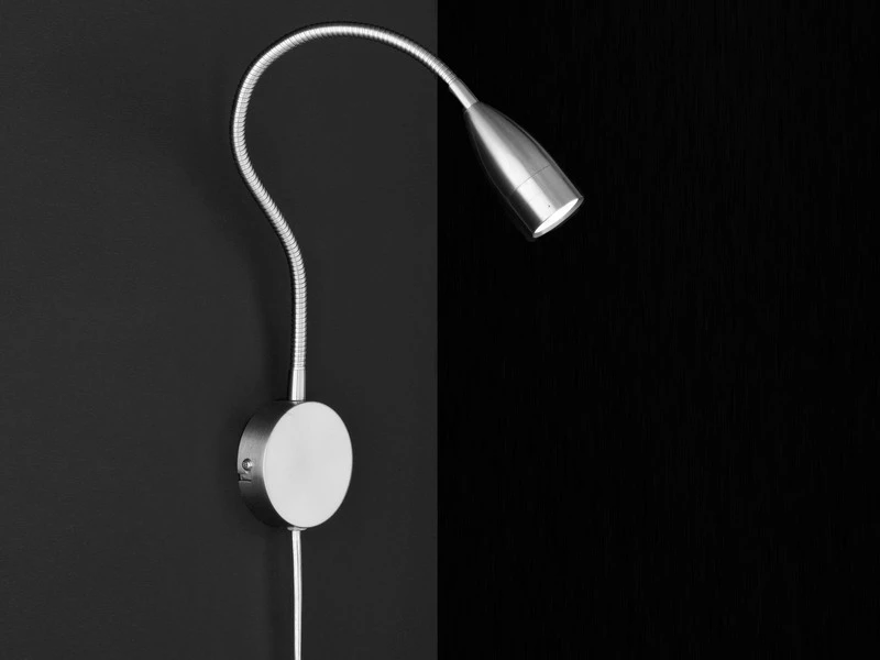 Fischer & Honsel LED Wandleuchte STEN Dimmbar, Schwanenhals Leseleuchte Wandmontage 3 Fischer & Honsel LED Wandleuchte STEN Dimmbar, Schwanenhals Leseleuchte Wandmontage – Bild 3