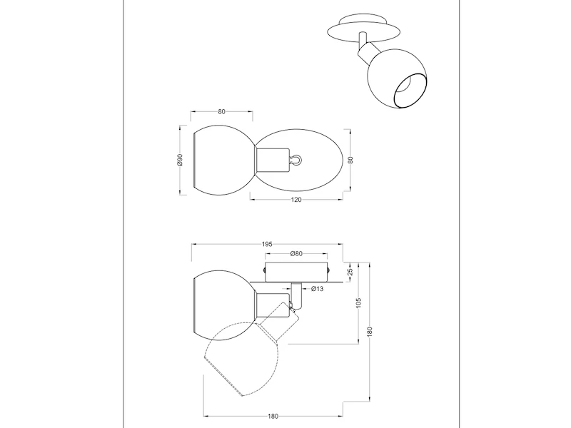 MeineWunschleuchte LED Wandstrahler 1 Flammiger Wandspot Chrom/Rauchglas In Smoke, 12x18cm 5 MeineWunschleuchte LED Wandstrahler 1 Flammiger Wandspot Chrom/Rauchglas In Smoke, 12x18cm – Bild 5