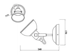 Reality Leuchten LED Wandstrahler Metall Schwarz - Dimmbar, Spot Dreh-& Schwenkbar Ø13cm -Globo Store led wandstrahler metall schwarz dimmbar spot dreh 1 3