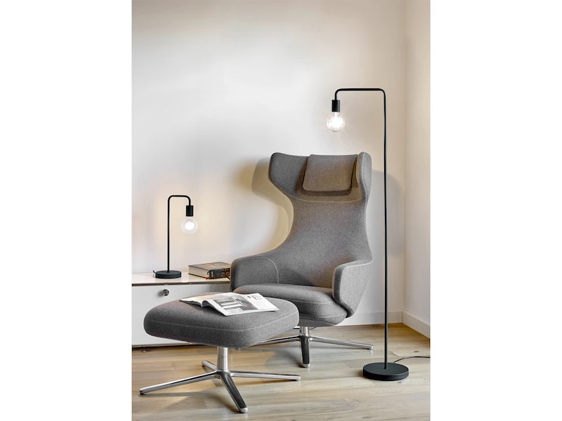 Trio Leuchten Minimalistische Retro Tischleuchte DIALLO, Schwarz Matt 5 Trio Leuchten Minimalistische Retro Tischleuchte DIALLO, Schwarz Matt – Bild 5