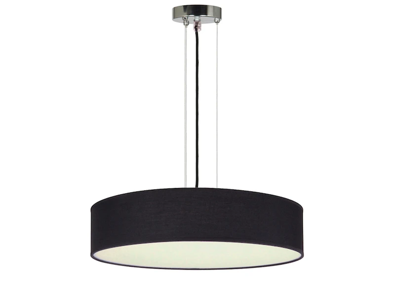Smartwares Moderne Hängelampe, Stoff Schwarz/Abdeckung Satiniert, Ø 40 Cm, CEILING DREAM 2 Smartwares Moderne Hängelampe, Stoff Schwarz/Abdeckung Satiniert, Ø 40 Cm, CEILING DREAM – Bild 2
