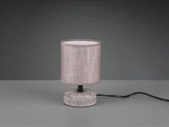 Reality Leuchten Moderne Keramik Tischleuchte MARIE Stofflampenschirm In Braun Ø13cm, Höhe 20cm -Globo Store moderne keramik tischleuchte marie stofflampenschi 3
