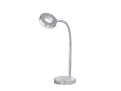 Reality Leuchten Moderne LED Schreibtischleuchte Flexibel & Biegsam RENNES 1 Flammig In Chrom -Globo Store moderne led schreibtischleuchte flexibel biegsam r 8
