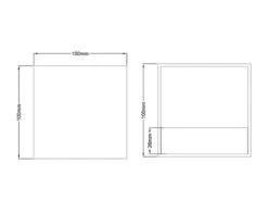 Trio Leuchten Moderne Up & Down LED Wandleuchte LOUIS Schwarz Matt/ Gold, 10x10x10cm -Globo Store moderne up down led wandleuchte louis schwarz matt 4