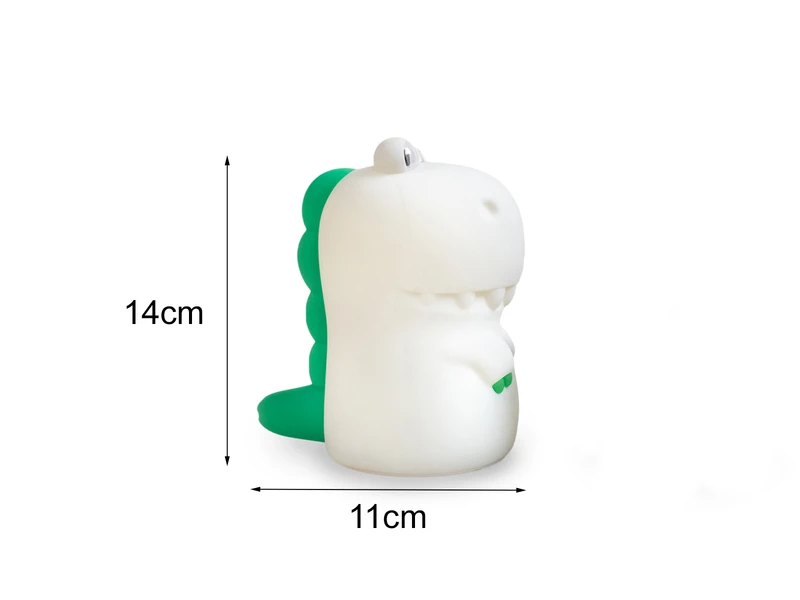Niermann Nachtlicht DIGGY DINO, Per USB Aufladbar, Mit Farbwechsel & 2 Lichtmodi 3 Niermann Nachtlicht DIGGY DINO, Per USB Aufladbar, Mit Farbwechsel & 2 Lichtmodi – Bild 3