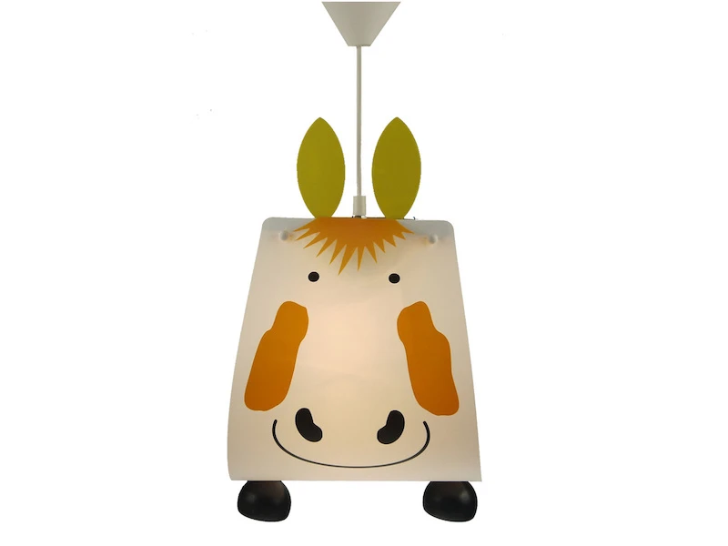 Niermann Originelle Kinderzimmerlampe Tierisch Leuchtende Pendelleuchte PFERD 2 Niermann Originelle Kinderzimmerlampe Tierisch Leuchtende Pendelleuchte PFERD – Bild 2