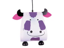 Niermann Originelle LED Kinderzimmerleuchte Tierisch Leuchtende Hängelampe KUH
