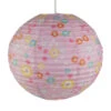 Niermann Papier Lampenschirm Fürs Kinderzimmer Mit Fröhlichem Blümchen Muster Ø 40cm
