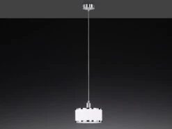 Wofi Pendelleuchte CIARA Mit Stoffschirm In Weiß Ø 20cm