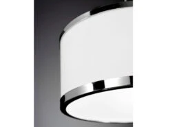 Wofi Pendelleuchte CIARA Mit Stoffschirm In Weiß Ø 20cm -Globo Store pendelleuchte ciara mit stoffschirm in weiss 20cm 3