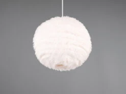 Reality Leuchten Pendelleuchte FURRY Mit Kugel Lampenschirm Aus Plüsch, Ø 35cm -Globo Store pendelleuchte furry mit kugel lampenschirm aus plu 6