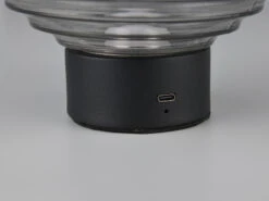 Reality Leuchten Retro Akku Tischleuchte EARL Mit Rauchglas Lampenschirm, Höhe 14cm -Globo Store retro akku tischleuchte earl mit rauchglas lampens 5