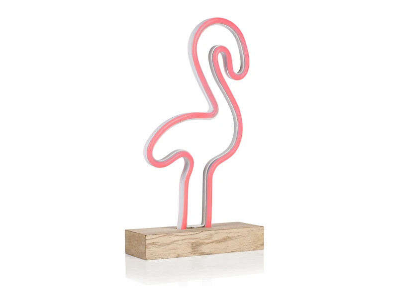 Smartwares Retro LED Tischleuchte / Dekoleuchte Flamingo, Pinkes Licht, Höhe Ca. 33cm 1 Smartwares Retro LED Tischleuchte / Dekoleuchte Flamingo, Pinkes Licht, Höhe Ca. 33cm
