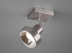 Trio Leuchten Retro LED Wand- & Deckenstrahler 1 Flammig Silber Spot Schwenkbar