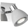 Wofi Retro Wandstrahler Lampenschirm Beton Spot Schwenkbar GU10 - Wandbeleuchtung